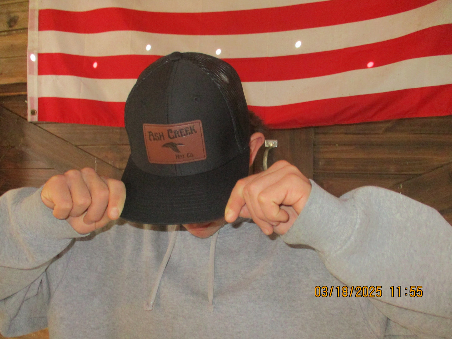 Leather Duck Patch Hat