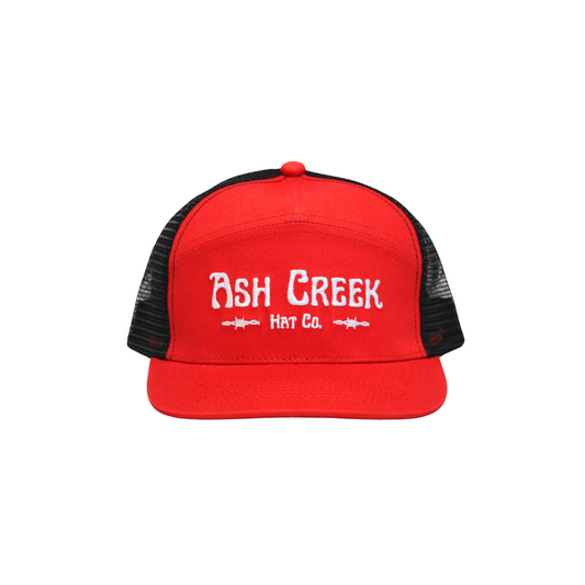 Red Mesh Back Trucker