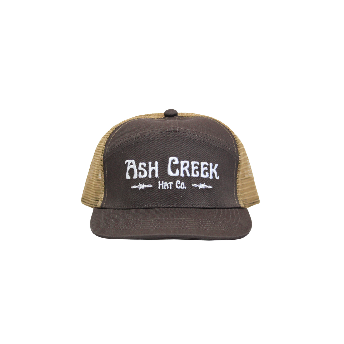 Brown/Gold Mesh Back Trucker