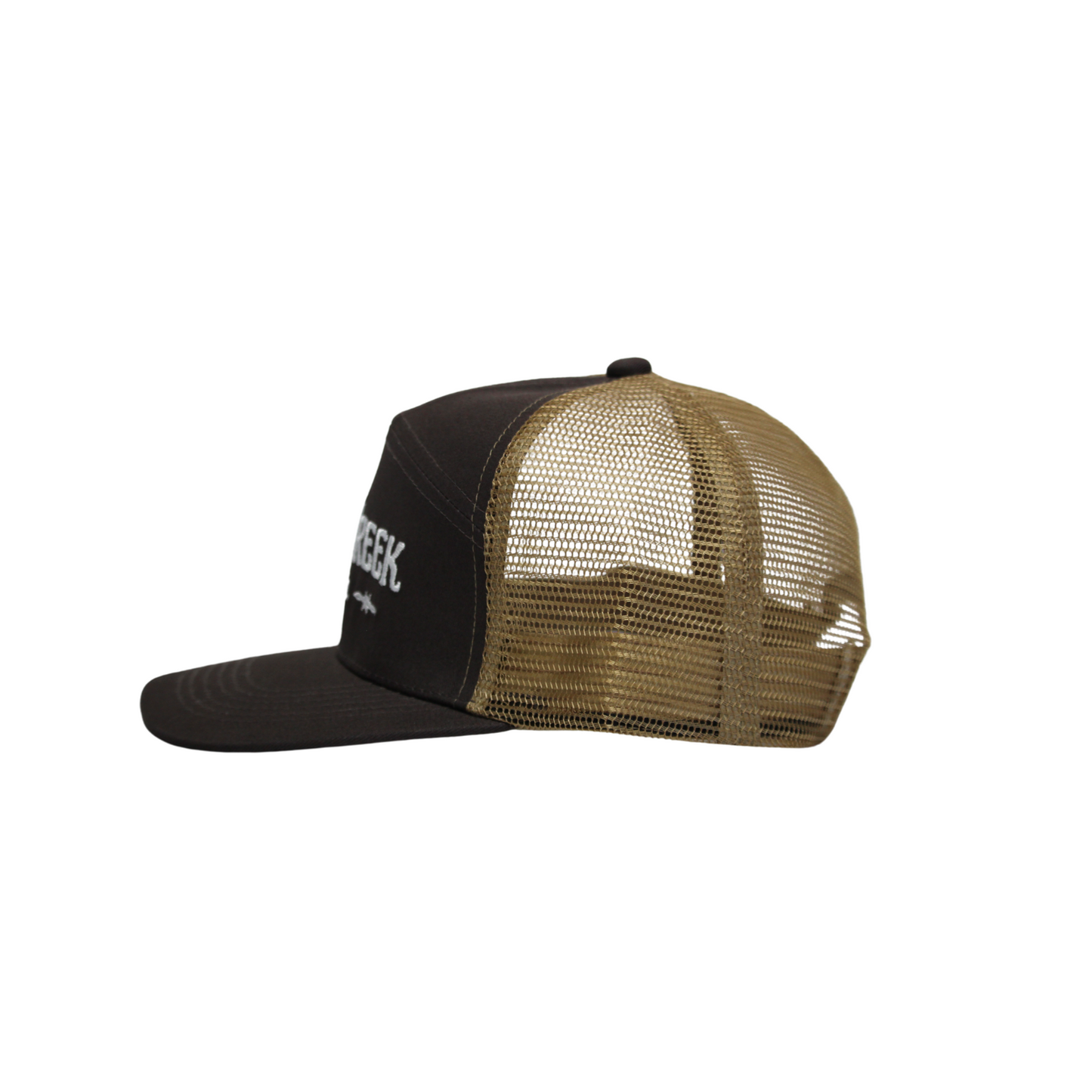 Brown/Gold Mesh Back Trucker