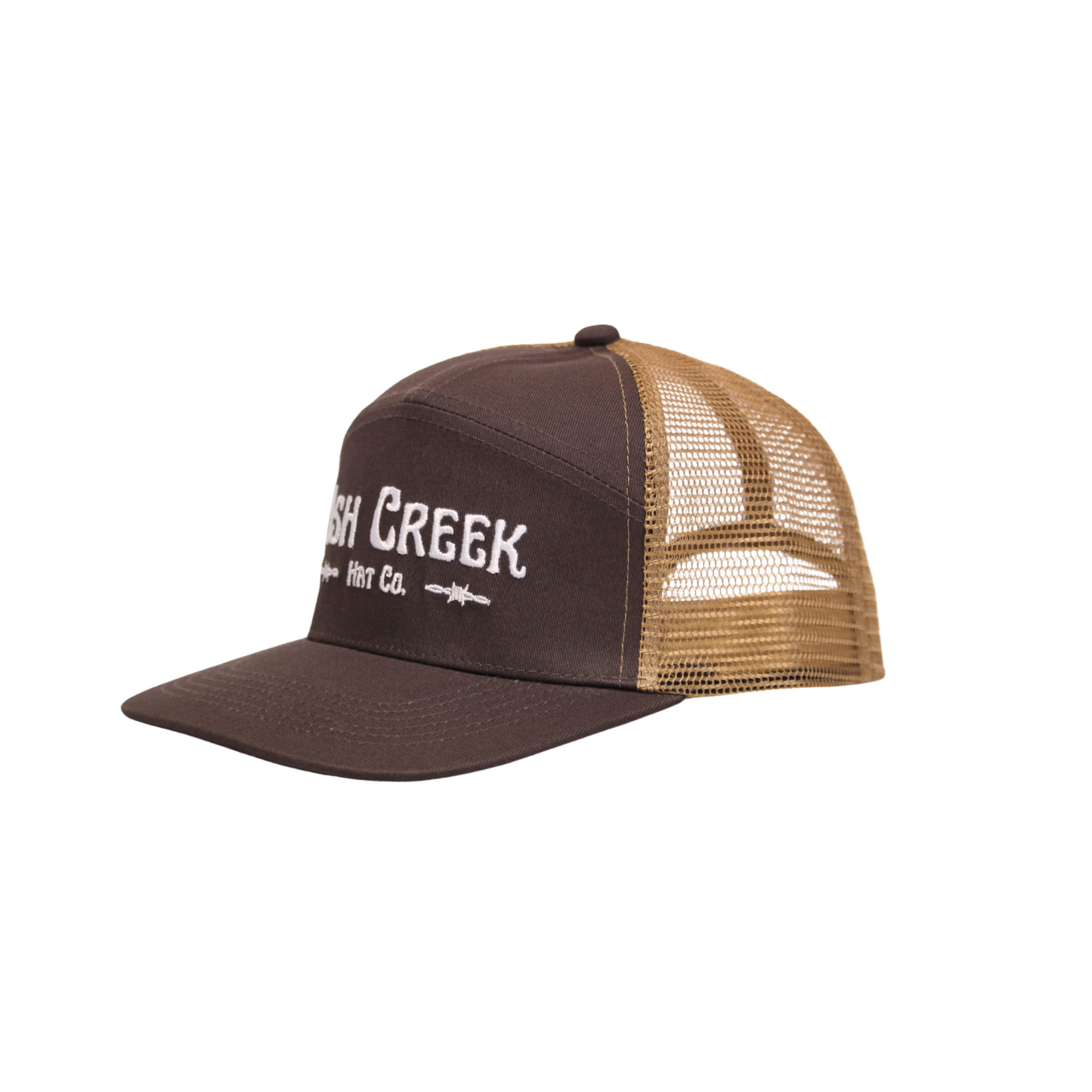 Brown/Gold Mesh Back Trucker