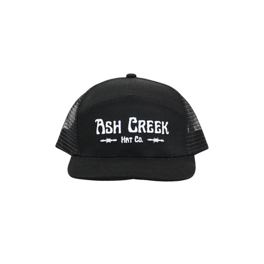 Black Mesh Back Trucker