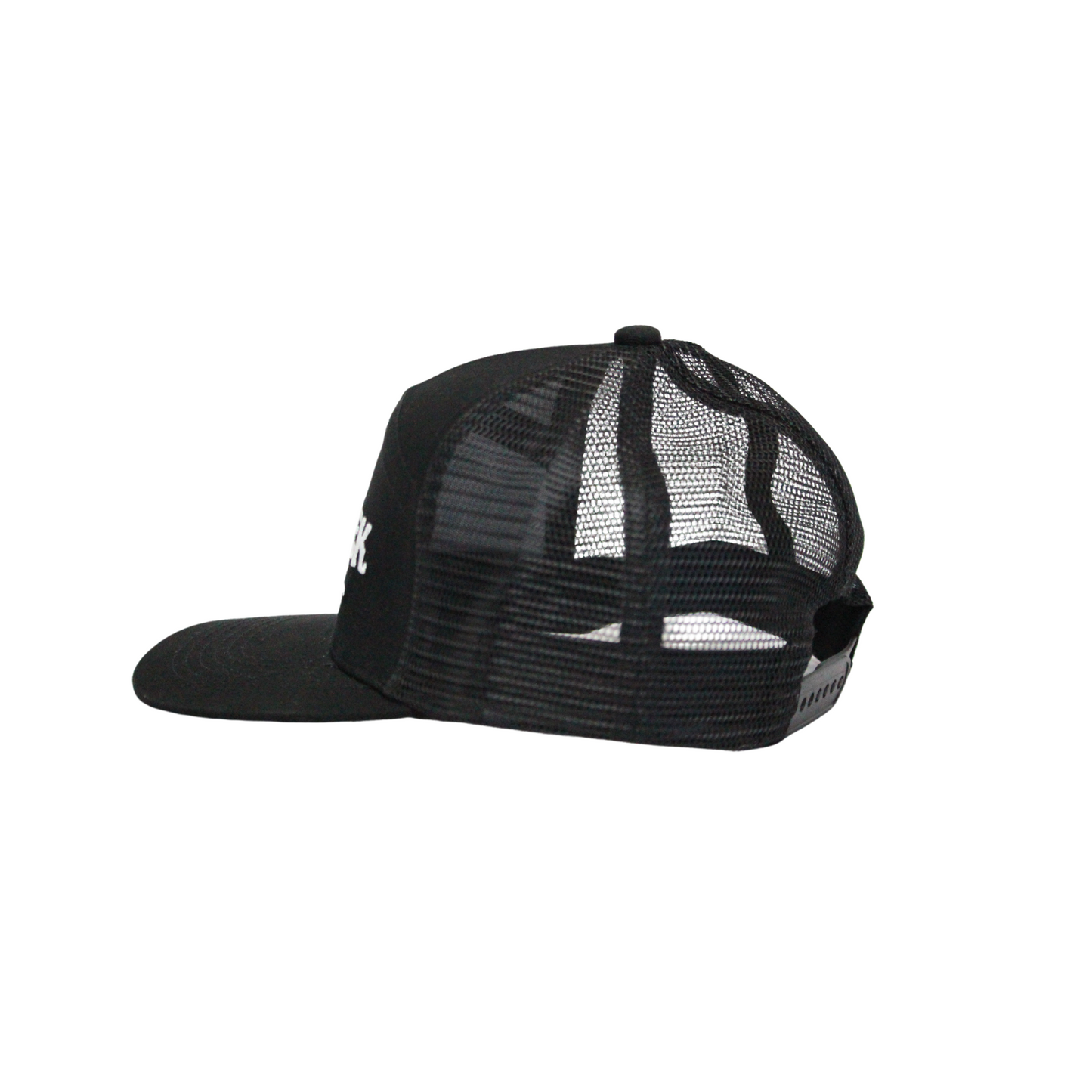 Black Mesh Back Trucker