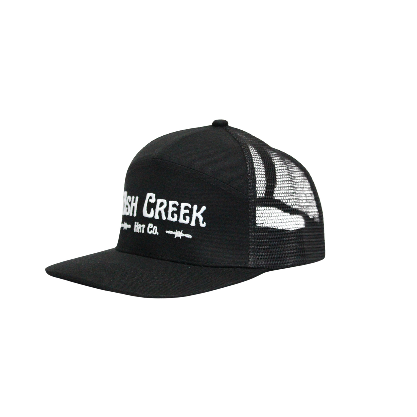 Black Mesh Back Trucker