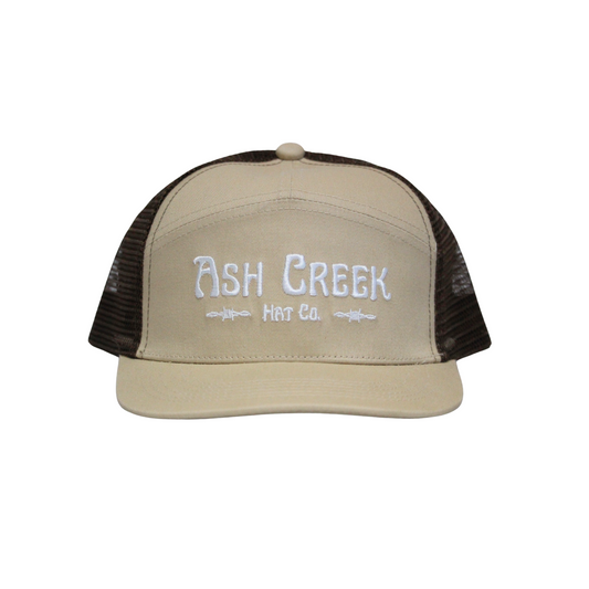 Sand/Brown Mesh Back Trucker