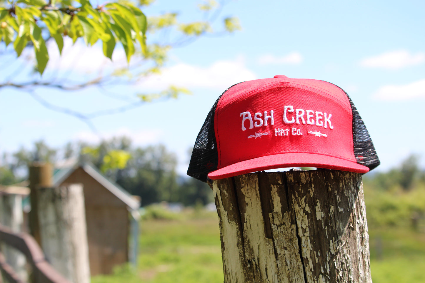 Red Mesh Back Trucker