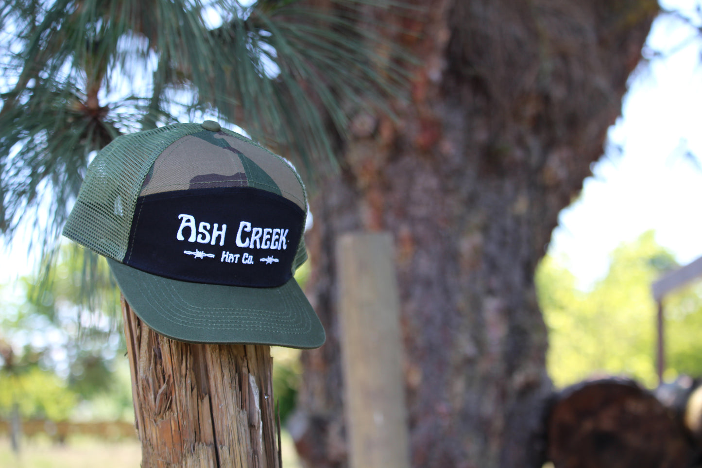 Army Mesh Back Trucker